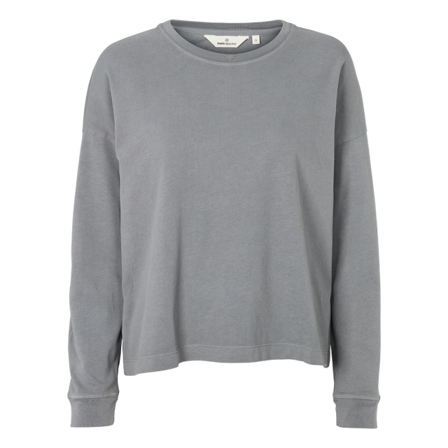 Basic Apparel Boni LS T-shirt poppy seed – langærmet tee i økologisk bomuld med løs pasform.