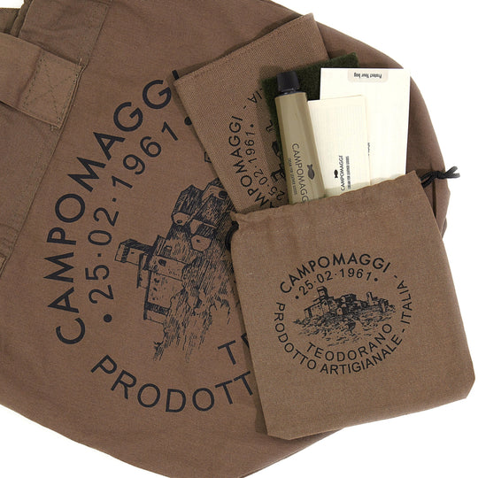 Skuldertaske | Campomaggi Diana Shoulder bag cow+studs, brown