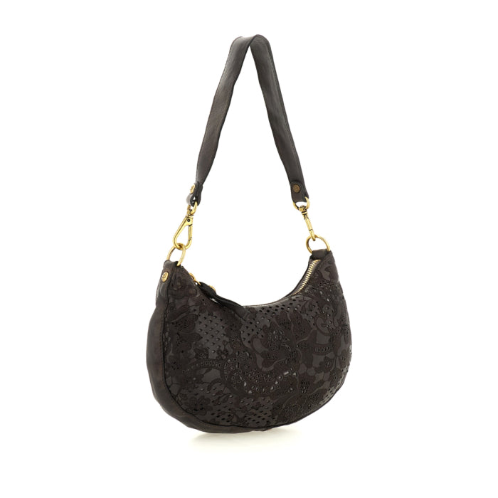 Campomaggi | Skuldertaske | Marzia Shoulder Bag Laser Cow, grey