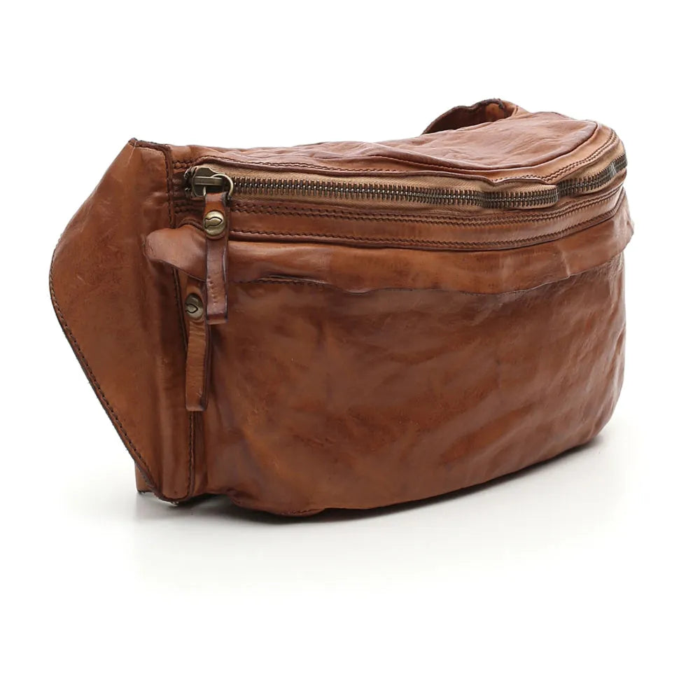 Crossbody bæltetaske | Campomaggi Santarcangelo 14480, cognac
