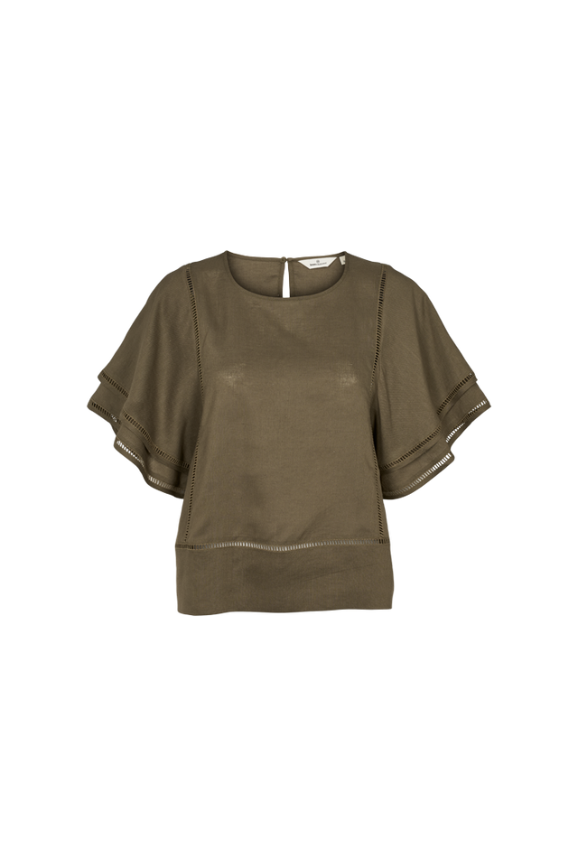 Basic Apparel | Bluse | Carina SS, sea turtle