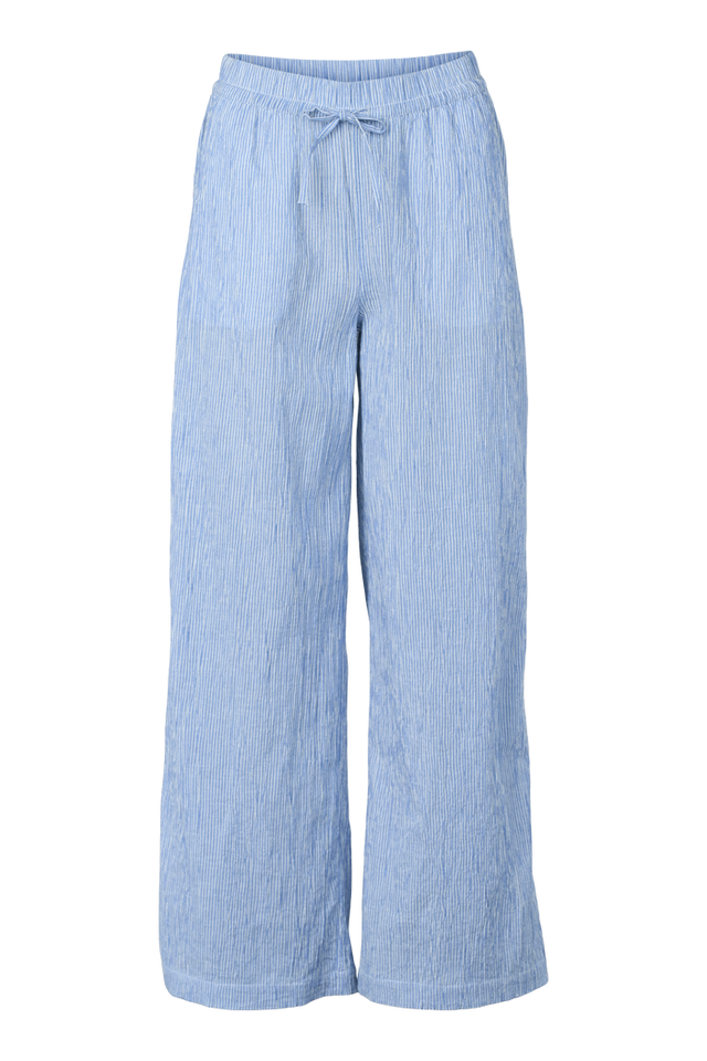 Basic Apparel Carol pants riviera – lette bukser i økologisk bomuld med elastik.