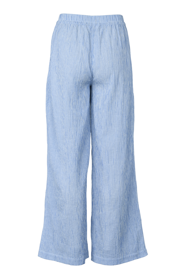 Basic Apparel Carol pants riviera – lette bukser i økologisk bomuld med elastik.