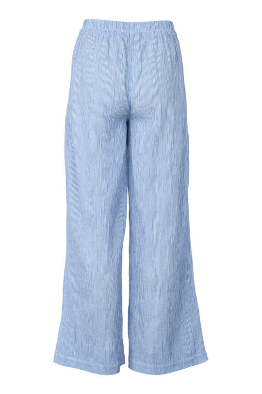 Basic Apparel Carol pants riviera – lette bukser i økologisk bomuld med elastik.