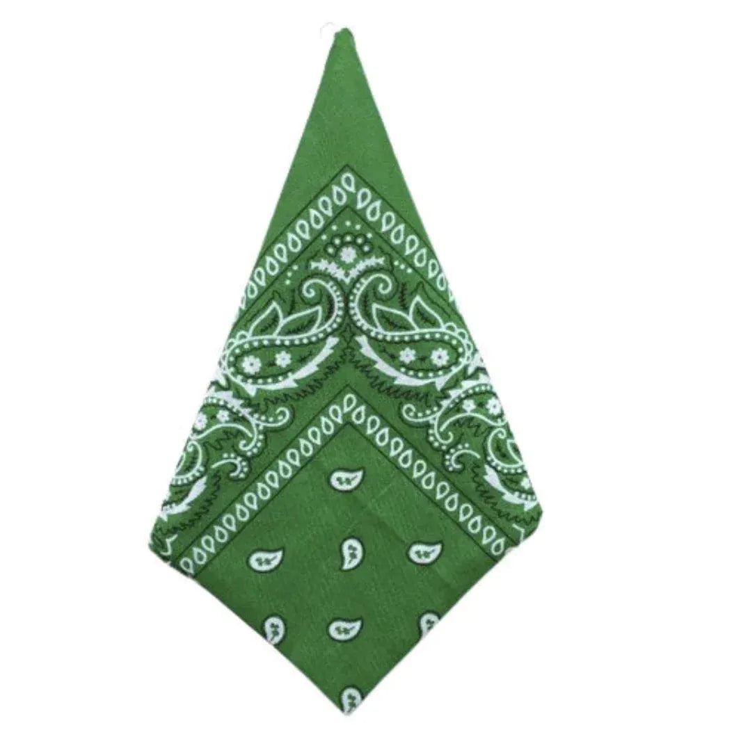 Tørklæde til piger og kvinder | TRENDY Bandana, klar grøn