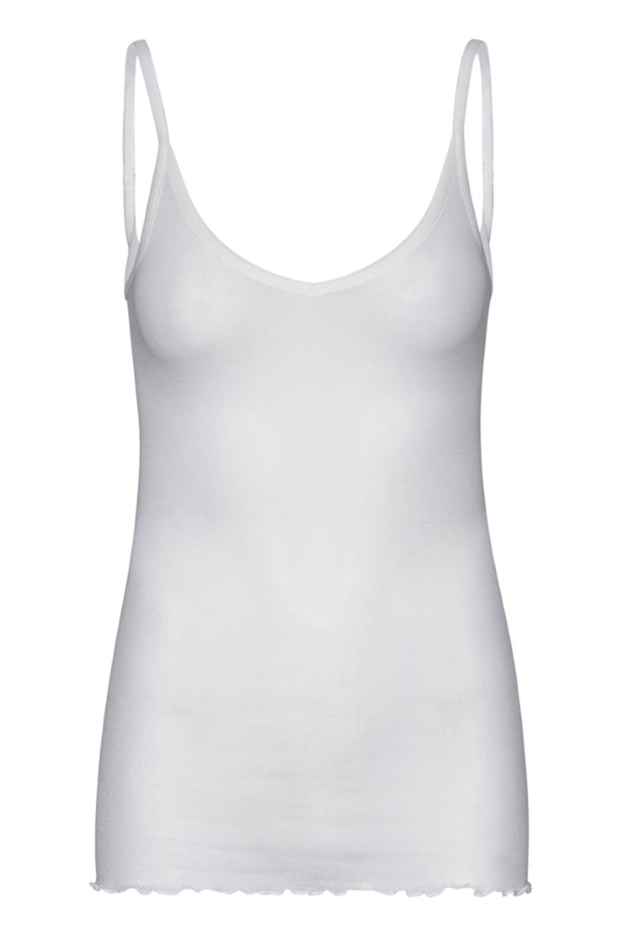 Seamless Basic | Top | Cotton Spaghetti, off-white
