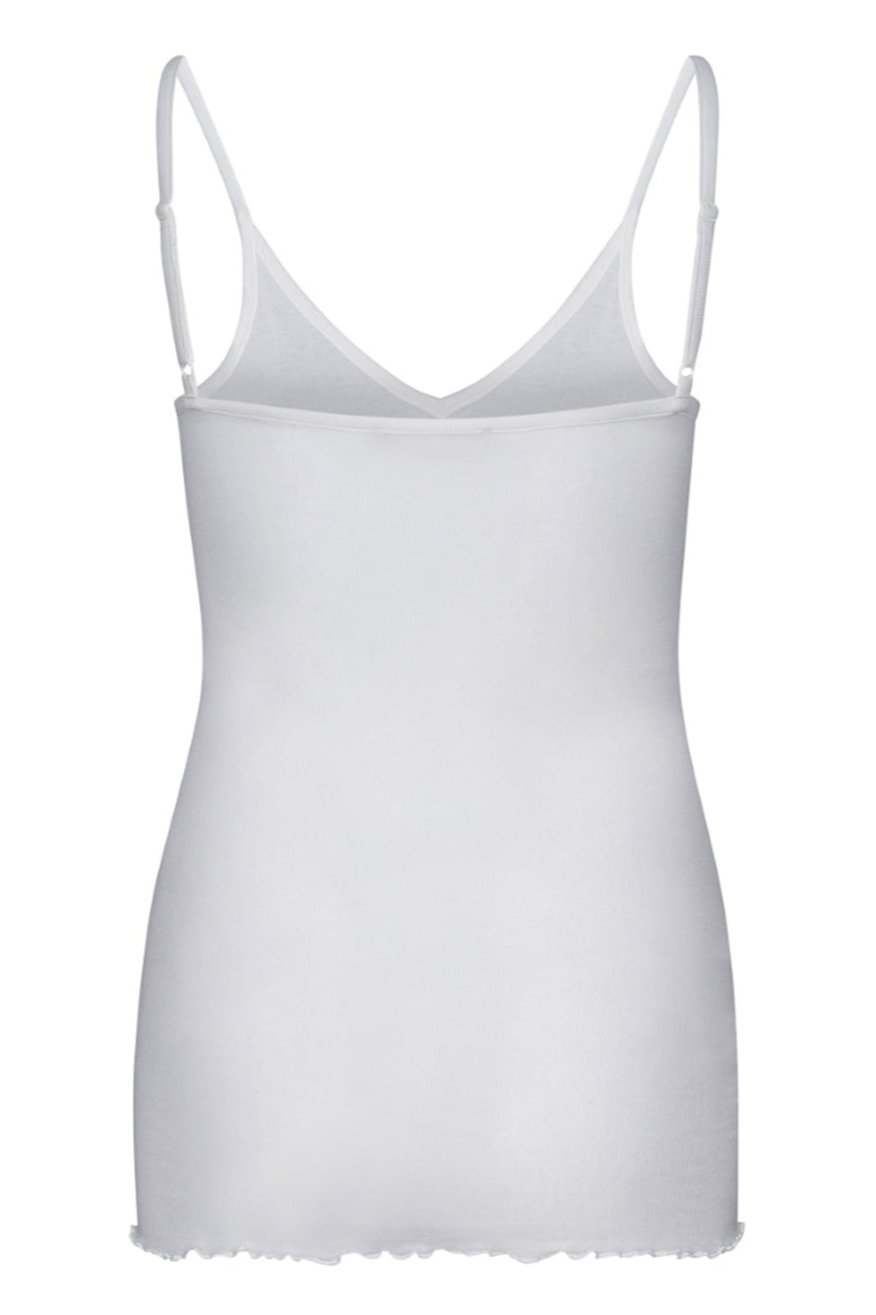 Seamless Basic | Top | Cotton Spaghetti, off-white
