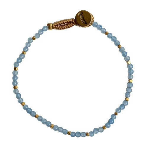 IBU Jewels | Armbånd | Lulu Stone Dot, blue chalcedony