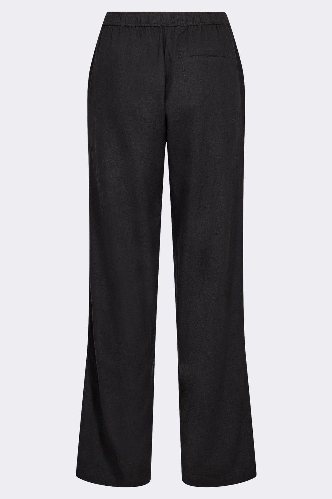 Leveté Room Naja 7 bukser i black – lette bukser med elastisk talje og lige ben.