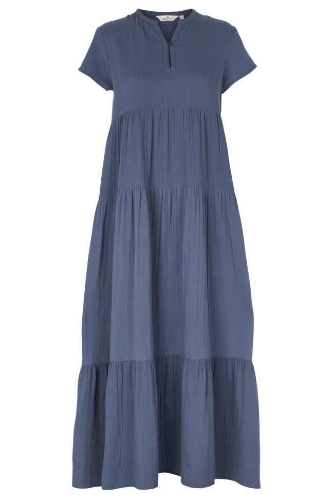 Basic Apparel | Kjole | Ember Layered Dress GOTS, vintage indigo