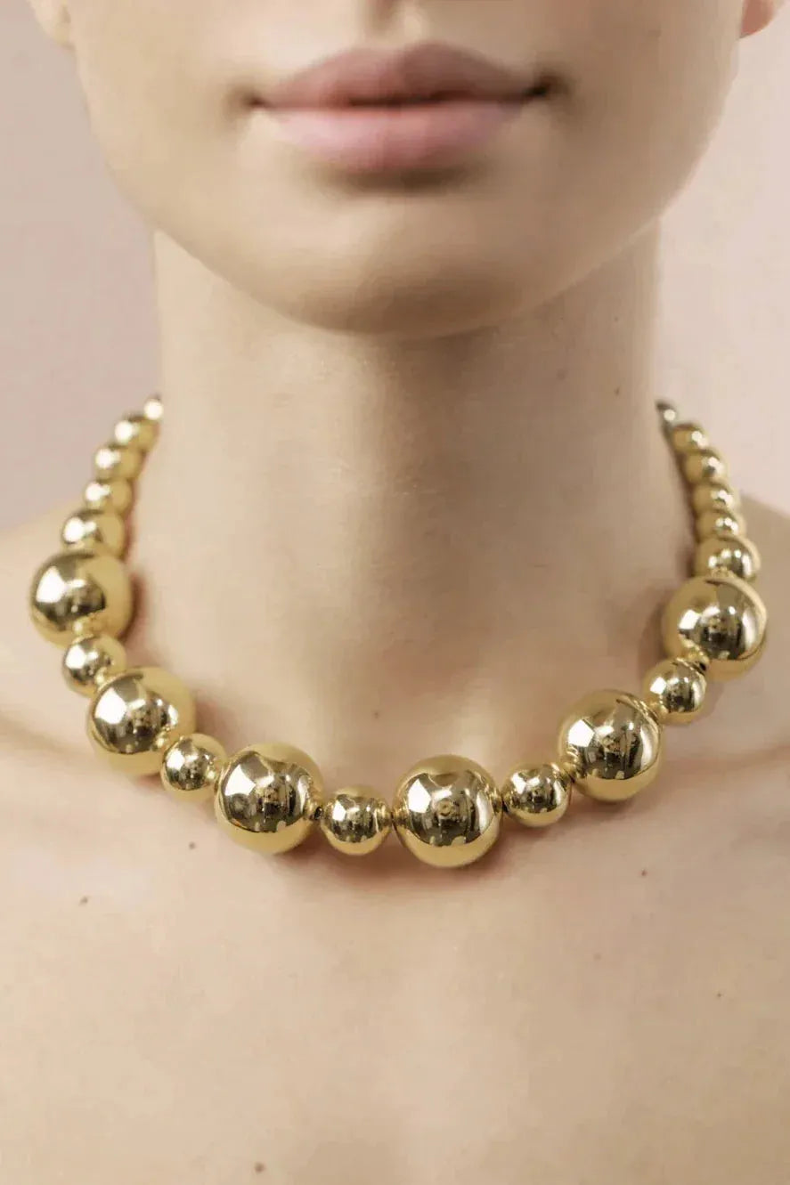 Halskæde | FEDERICA TOSI Lace Allison, forgyldt med 18 karat guld