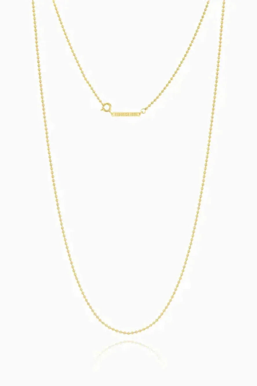 Halskæde | Federica Tosi Lace Long Ally, 18k guldbelagt bronze