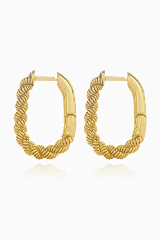 Øreringe | Federica Tosi Earrings Grace, 18k guldbelagt bronze