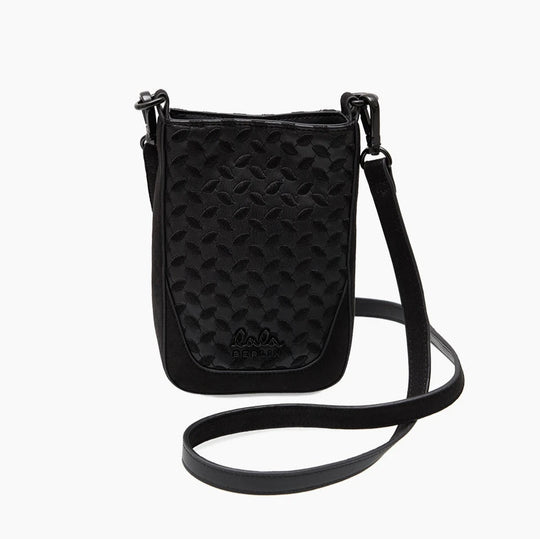 Lala Berlin | Crossbody | Milwa grainy vegan leather, black