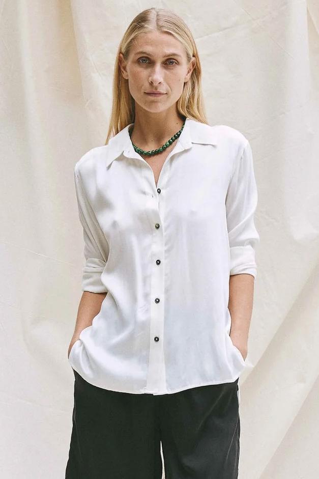 Beta Studios | OEKO-TEX - Skjorte | Flora Shirt, almost white