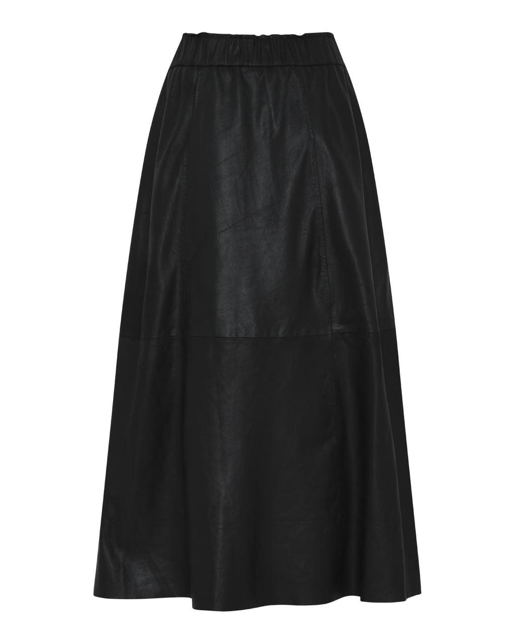 La Rouge | Nederdel | Gudrun Leather Skirt, black
