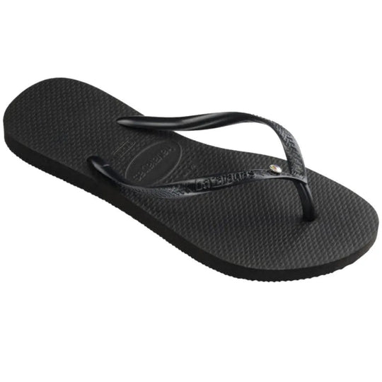 Klipklapper | HAVAIANAS Slim Sandal Crystal, sort