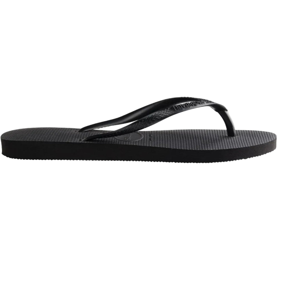 Havaianas Slim Square sandal black – klipklapper med firkantet snude og flad sål.