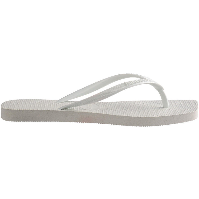 Havaianas Slim Square sandal white – klipklapper med firkantet snude og flad sål.