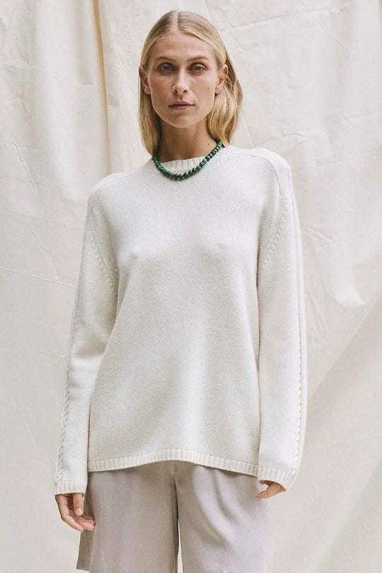 Beta Studios | Sweater | Haylie O-Neck, almost white