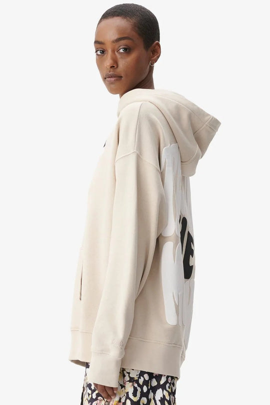 Hættetrøje | LALA BERLIN Hoodie Irina, treasure desert