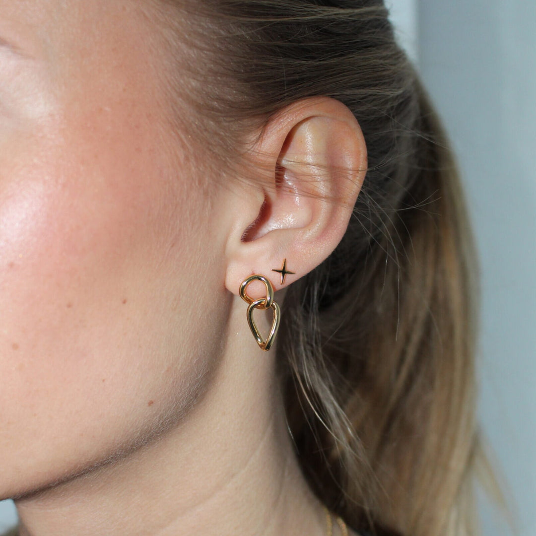 Alura | Ørestik | Grace Earstud 13, 18K guldbelagt 925 sterlingsølv