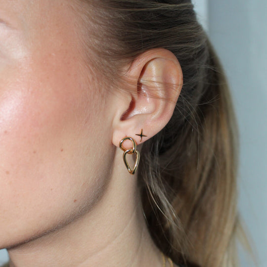 Alura | Ørestik | Grace Earstud 13, 18K guldbelagt 925 sterlingsølv