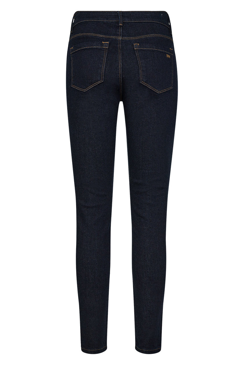 IVY-Alexa Cropped Jeans i Wash Rinse Vicky denim med skinny fit og mellemhøj talje.
