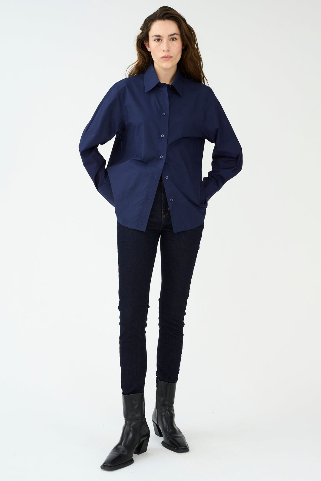 IVY-Alexa Cropped Jeans i Wash Rinse Vicky denim med skinny fit og mellemhøj talje.