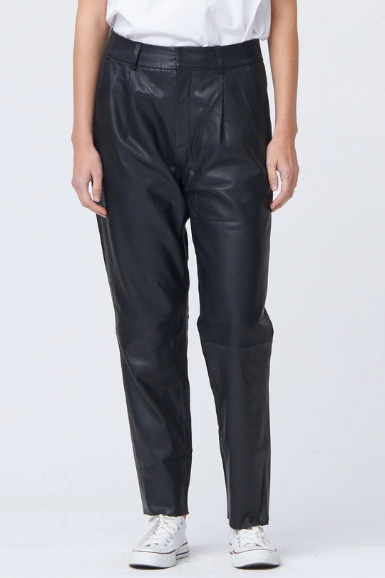 Læderbukser | IVY Copenhagen Ali Kylie Leather Pant, black