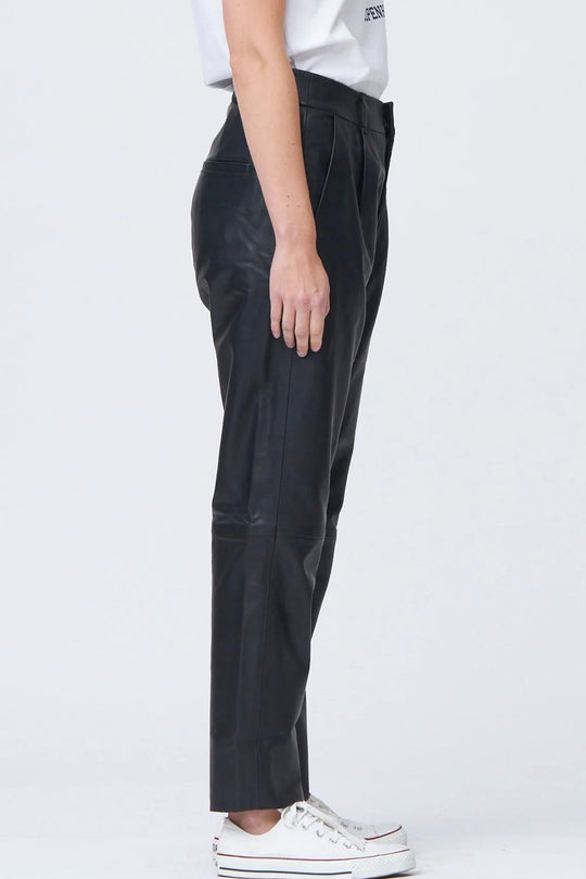 Læderbukser | IVY Copenhagen Ali Kylie Leather Pant, black