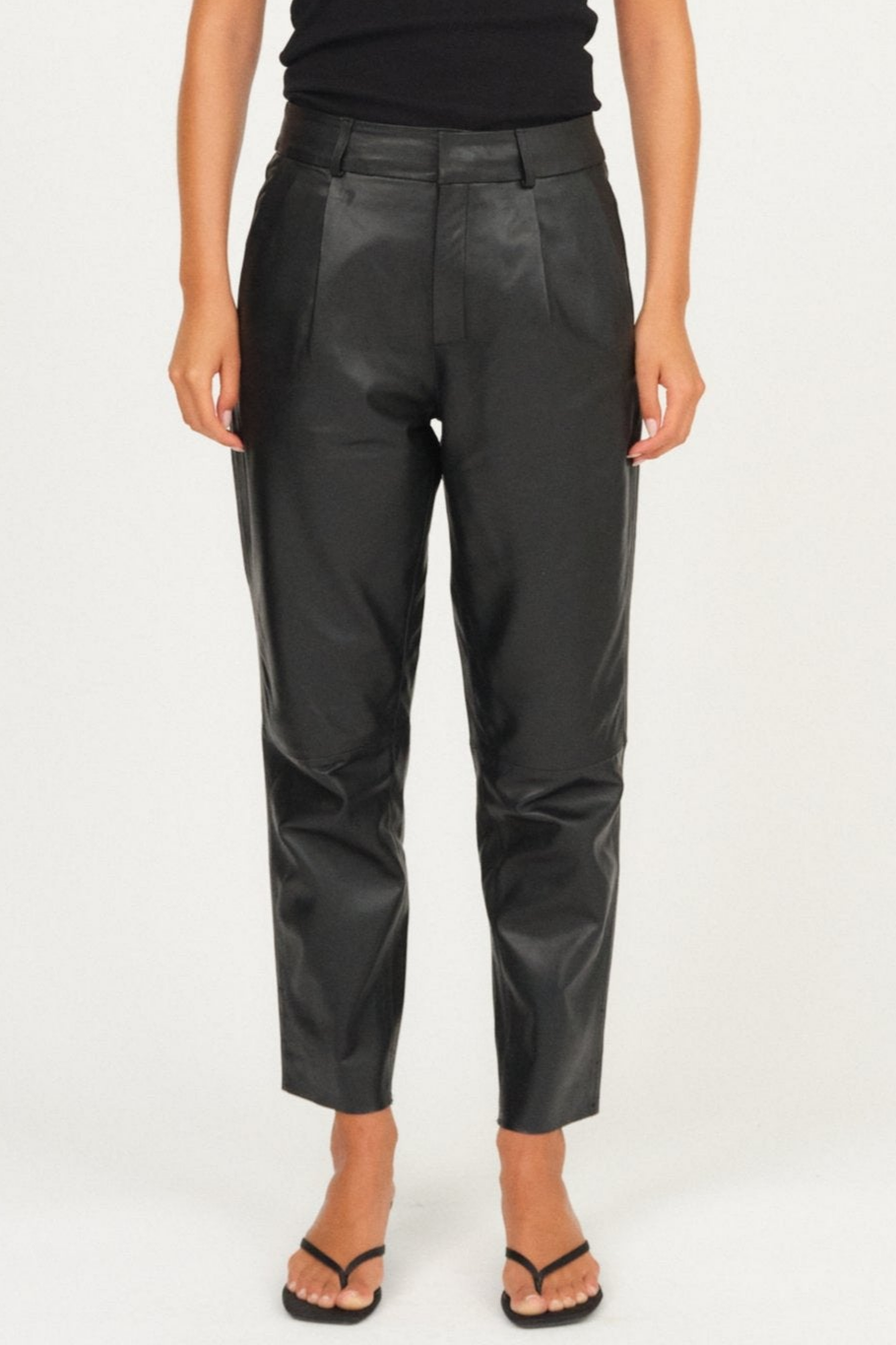 Læderbukser | IVY Copenhagen Ali Kylie Leather Pant, black