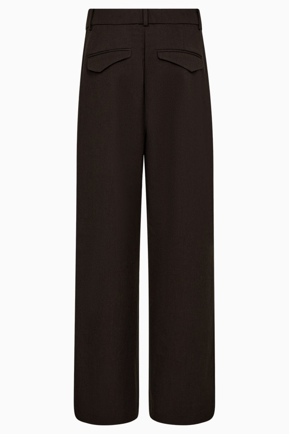 IVY Copenhagen Andrea Wide Pant i espresso brown med vide ben.