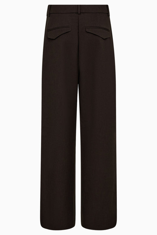 IVY Copenhagen Andrea Wide Pant i espresso brown med vide ben.