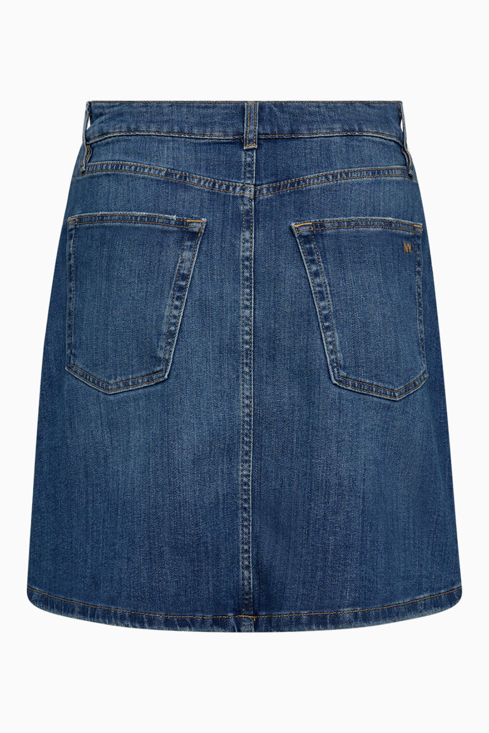 IVY Copenhagen Angie denimnederdel i denim blue med lige silhuet.