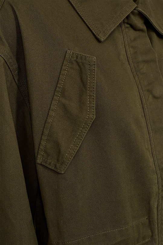 IVY Copenhagen Brooke festival jakke i olive med store lommer og relaxed fit.