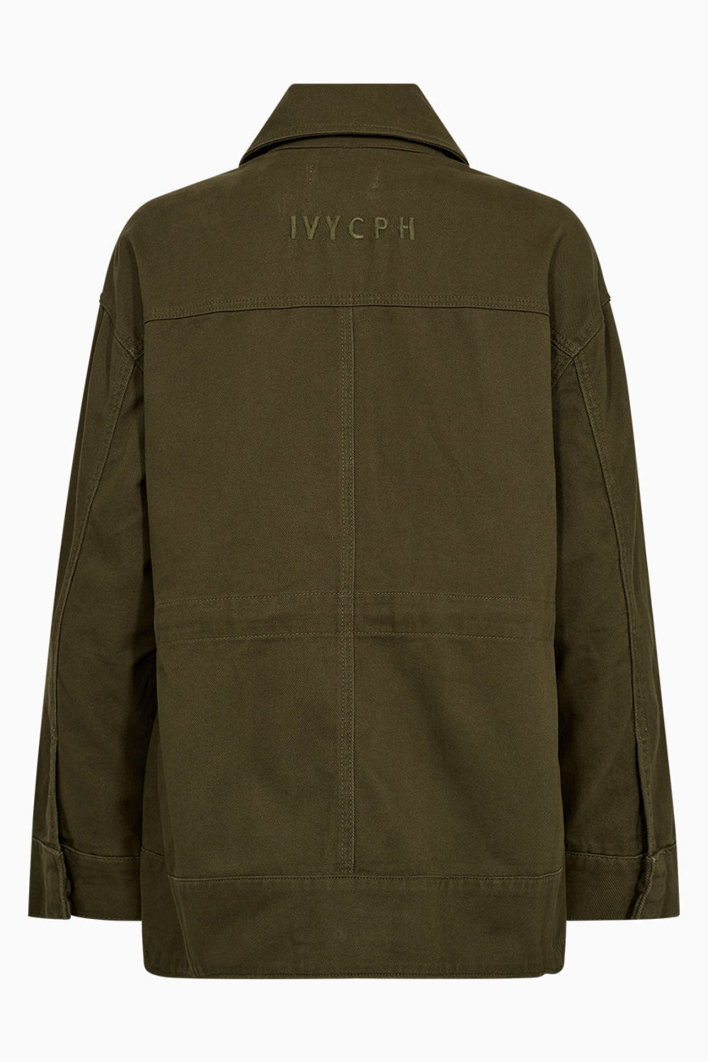 IVY Copenhagen Brooke festival jakke i olive med store lommer og relaxed fit.