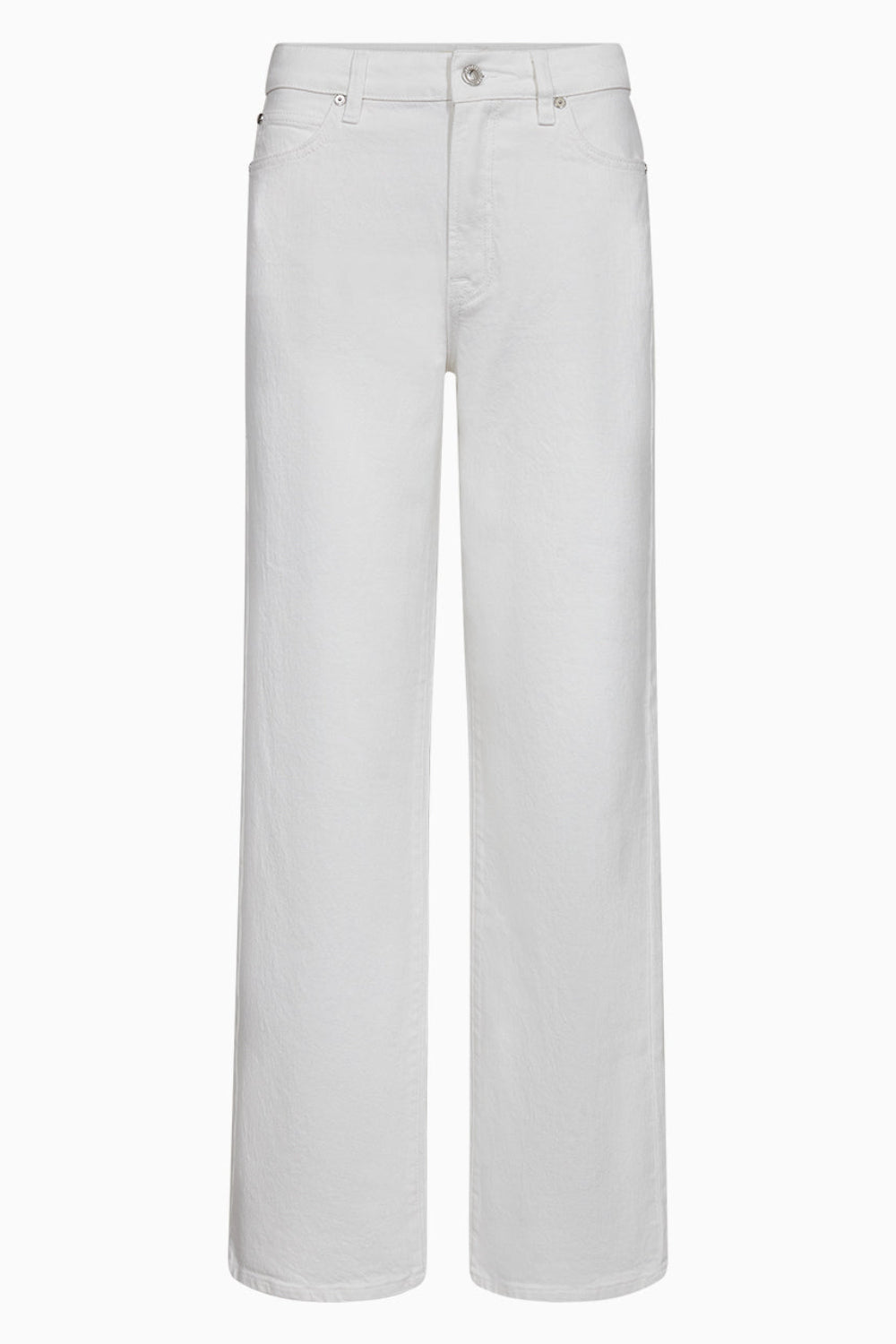 IVY Copenhagen Mia jeans i optical white med høj talje, straight leg og klassisk denimdesign.