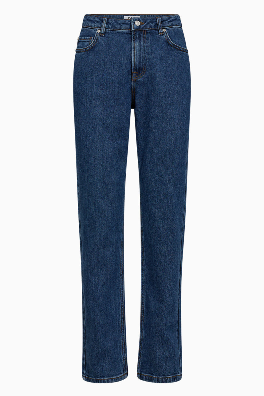 IVY Copenhagen Tonya Jeans – høj talje, regular fit og en flatterende pasform i en smuk Melrose Wash.