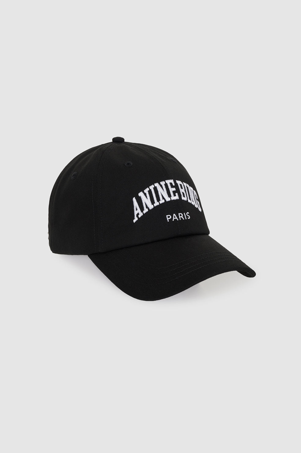 Anine Bing Jeremy Baseball Cap AB Paris i black med broderet logo.