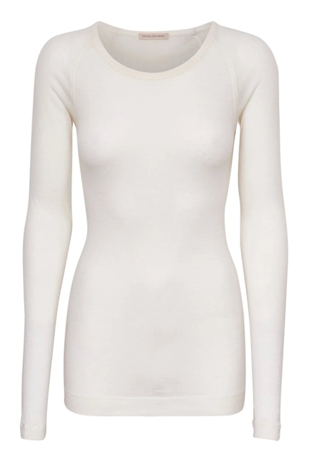 Seamless Basic | Bluse | Jade Wool L/S Blouse, off-white