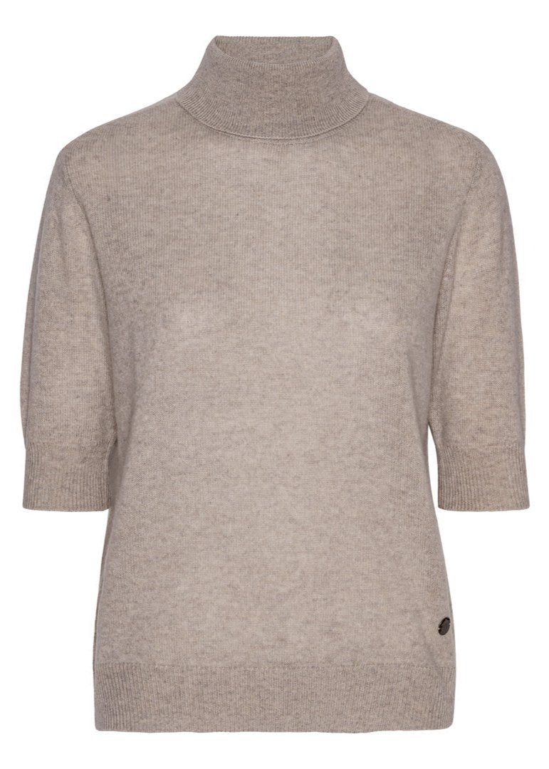Jamaica Lady Sleeve High Neck Sweater - Klassisk Økologisk Strik fra Beta Studios
