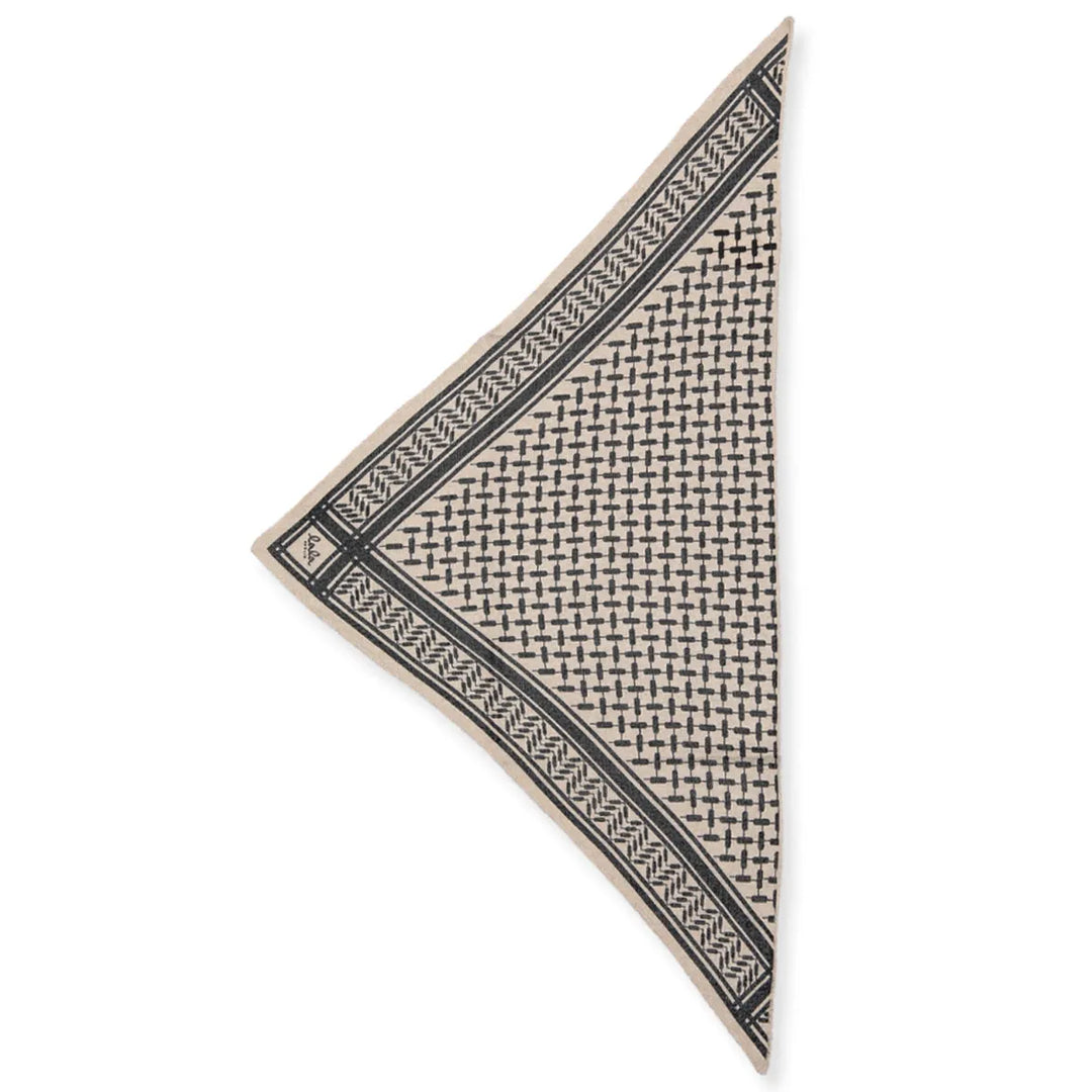Tørklæde | LALA BERLIN Triangle Trinity Classic M, dune/beige
