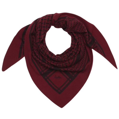 Lala Berlin | Tørklæde | Triangle Trinity M, bordeaux