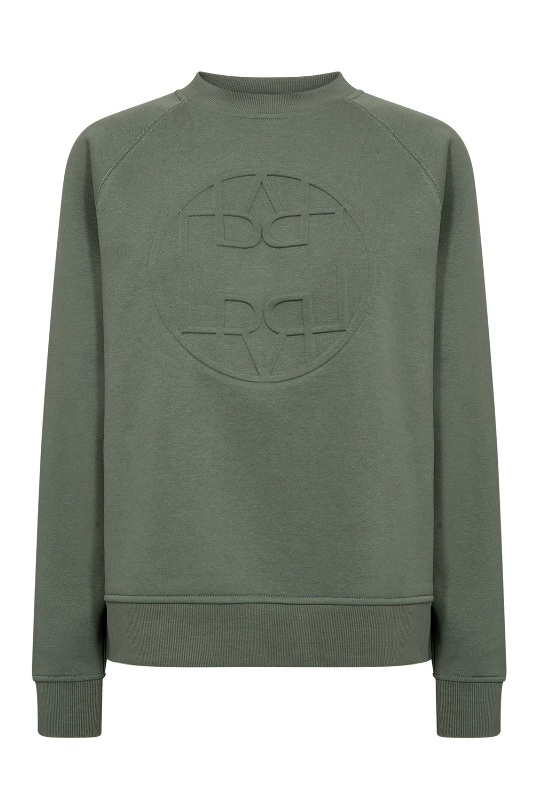 Leveté Room Nuka 11 sweatshirt i laurel wreath med 3D-logo og rund hals.