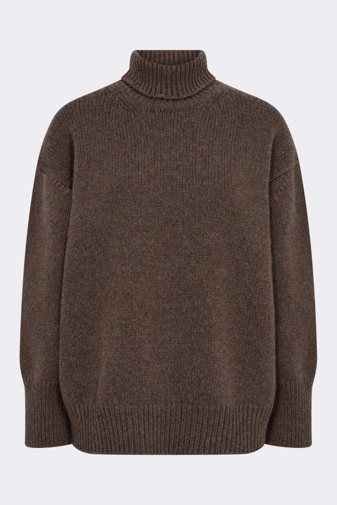 Leveté Room Perle 3 brun pullover med rullekrave set forfra