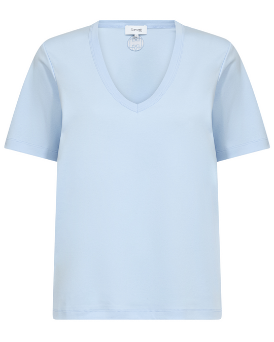 Leveté Room Paloma 2 T-shirt – klassisk T-shirt med V-hals og korte ærmer.
