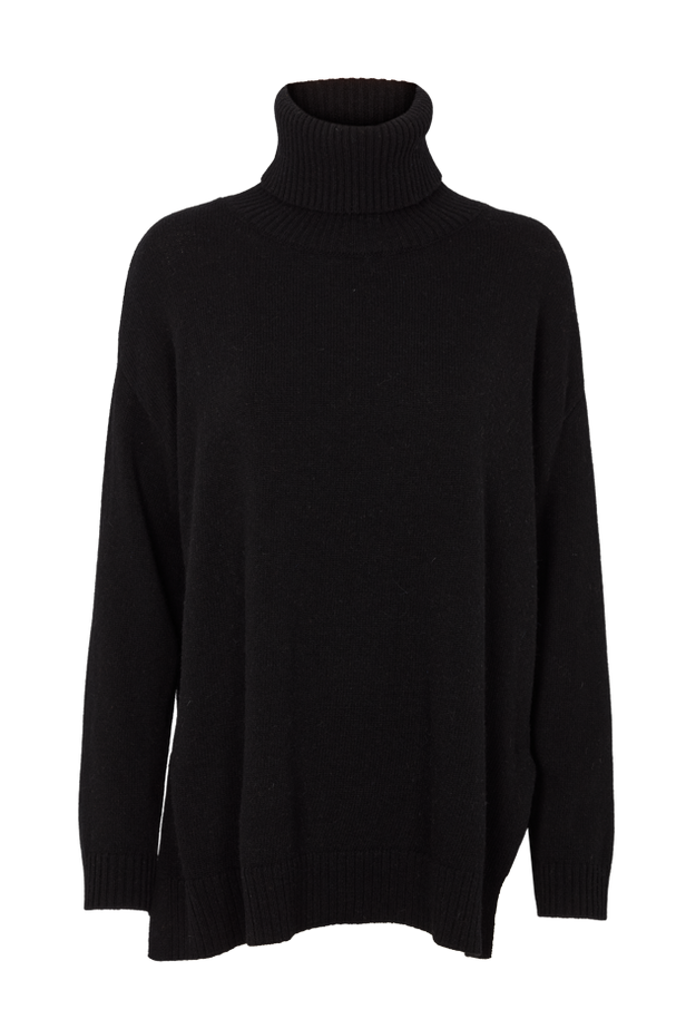 Sweater | Basic Apparel Line T-neck, black