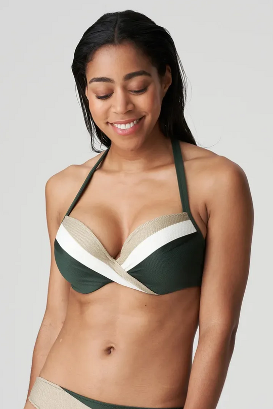 Bikinitop | Swim Sitges Bikini Top Deep Plunge Padded, malachite