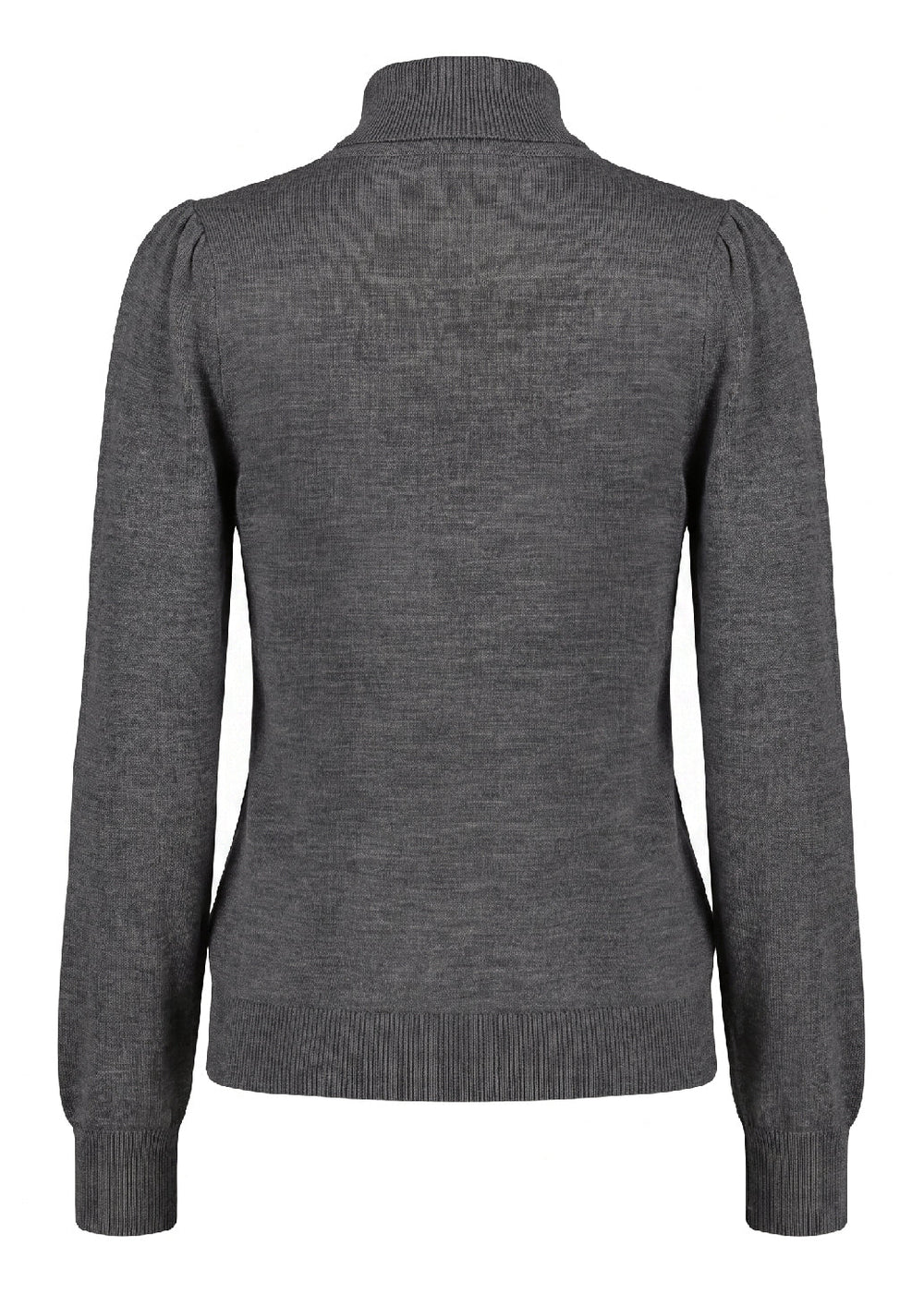 La Rouge Merlin L/S Turtleneck i dark grey melange.